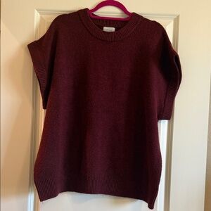 Lovelo Burgundy Crew Neck Sweater